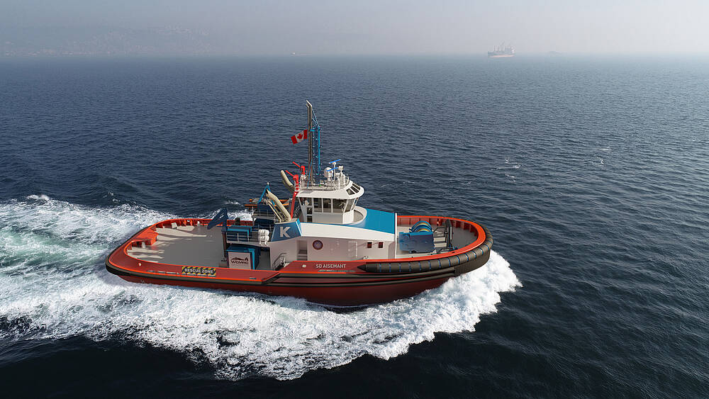 Die Schlepper werden zur Unterstützung des kanadischen Trans Mountain Expansion Project eingesetzt. 