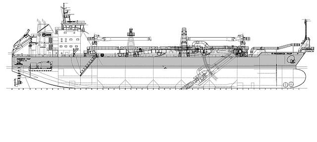 The Frederick Paup will be the largest dredger in the U.S.A.