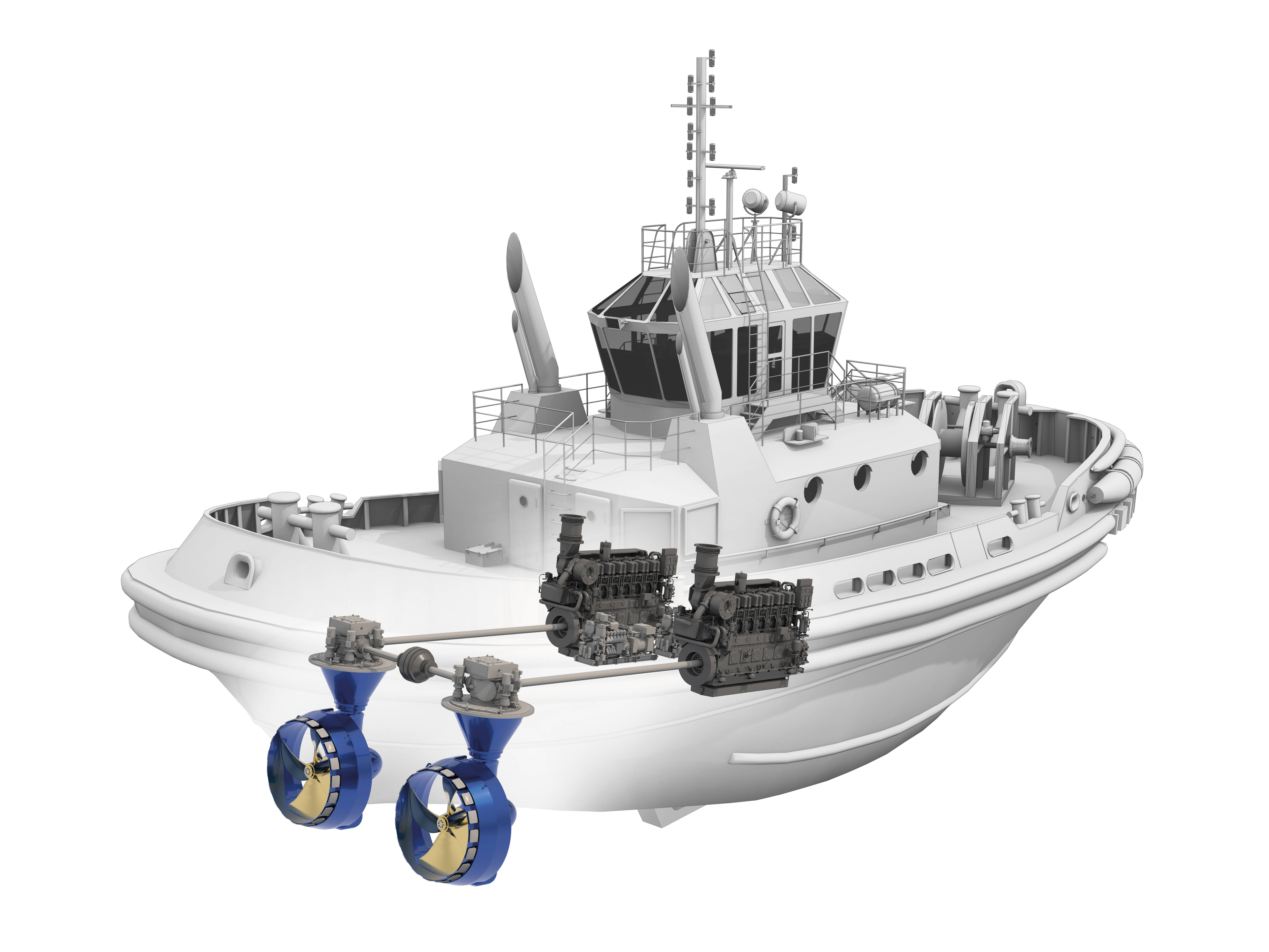 New tug fitted with SCHOTTEL RudderPropellers and mechanical hybrid