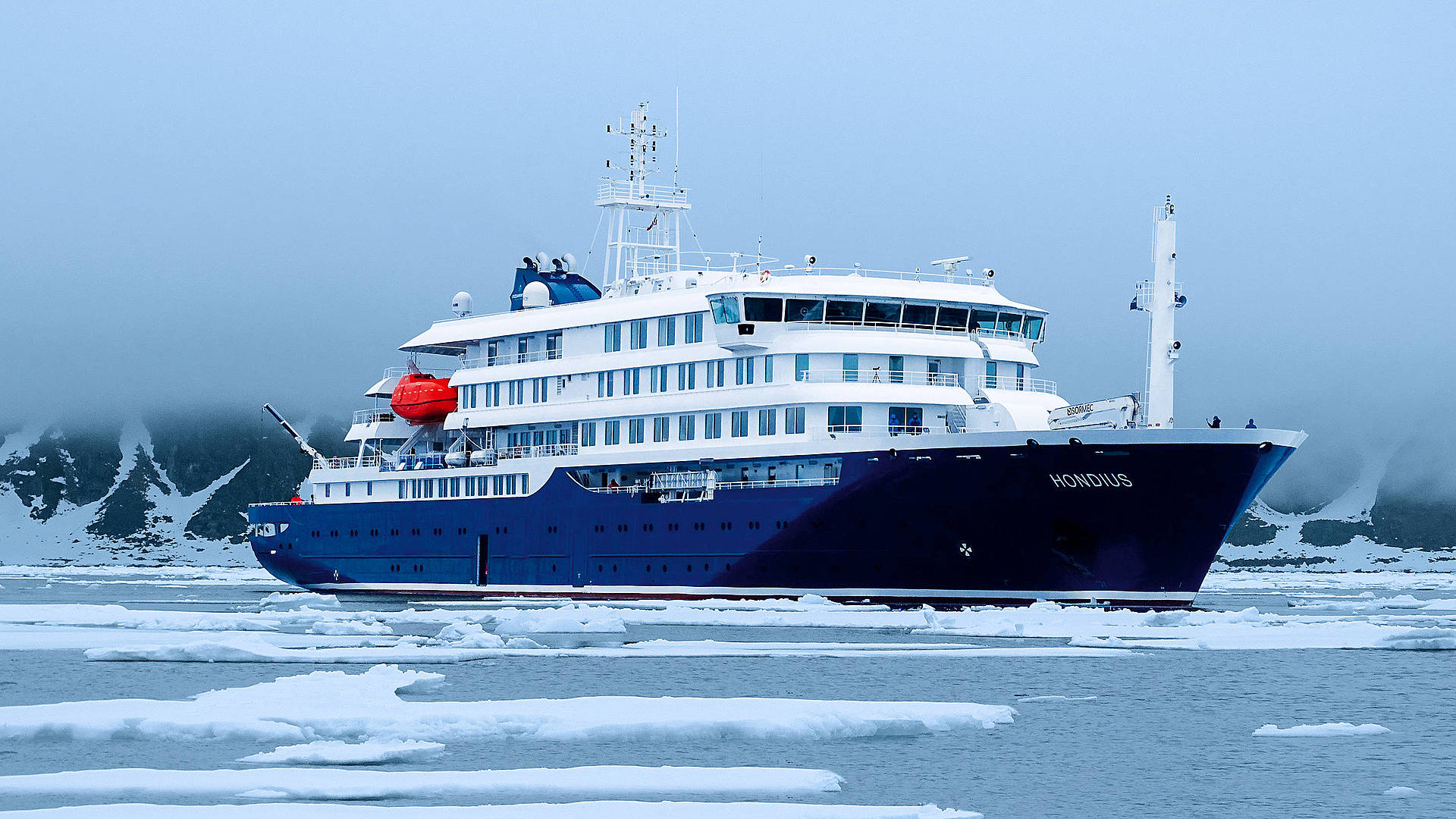 Hondius Expeditionskreuzfahrtschiff