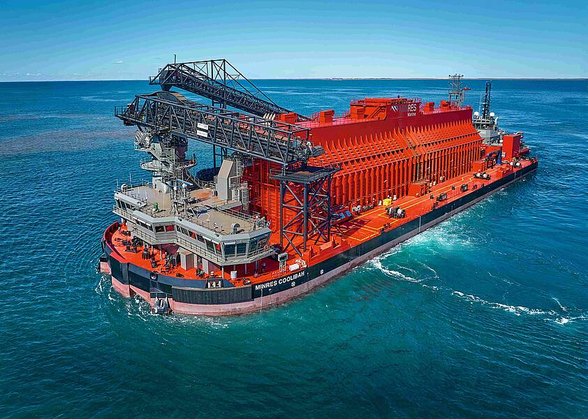 „MinRes Coolibah“ und „MinRes Airlie“ haben im Mai 2024 den Transhipping-Betrieb aufgenommen.