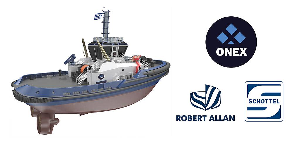 SCHOTTEL wird insgesamt vierzig Ruderpropeller vom Typ SRP 490 FP für eine neue Serie von zwanzig Escort-Schleppern des Typs RAstar 2800 von Robert Allan liefern.